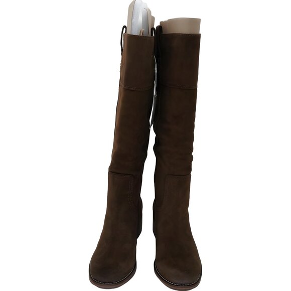 Lucky Brand Hybiscus Extra Wide-Calf Suede Brown Boots Size 8M - Picture 5 of 6